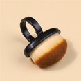 thumbnail image 1 of Pkeuxdyw Soft Nail Art Brush with Ring - Short Handle, Gentle Dust Removal, Cleaning and Polishing Tool for Nail Dust Nail Art,Black, 1 of 6