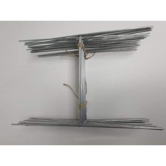 Pkg of 10 Metal Stake 15 Inch Tall Signs Stake 10 x 15 inch x 9 Gauge Galvanized Wire, Fit 4mm or 5mm Corrugated Signs, Metal Stake 15'' Tall 10'' Wide, Ship same day UPS (10Stake15'')