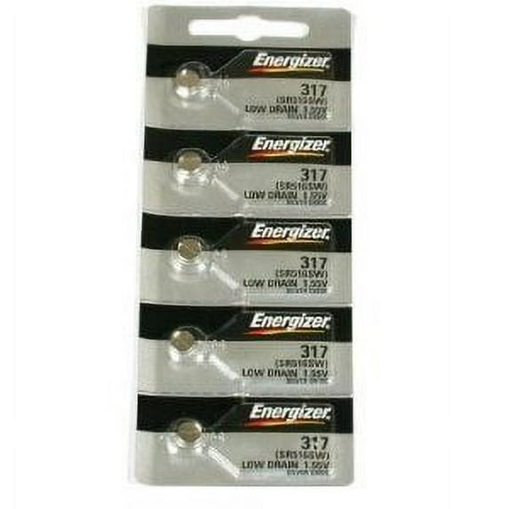 Energizer 317 SR516SW Button Cell Battery 5 Pack