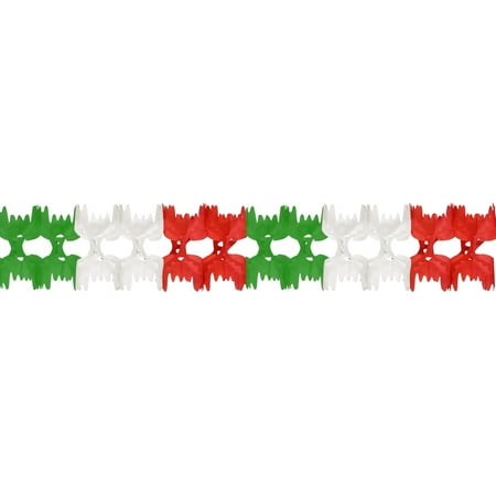 Pkgd Pageant Garland (red, white, green) Party Accessory (1 count) (1/Pkg)
