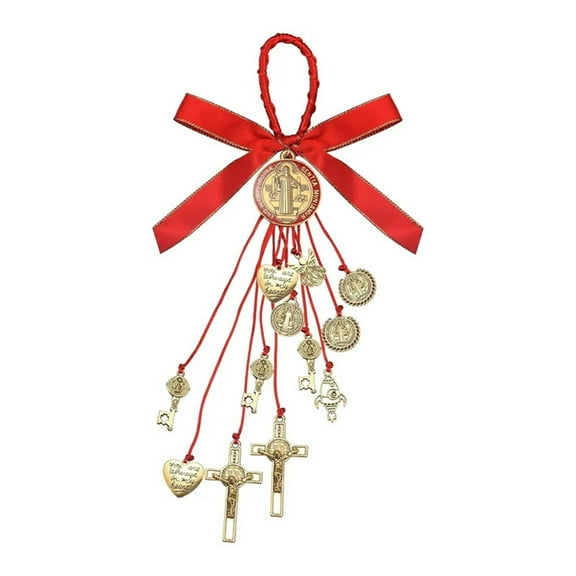 Pkjas Saint Benedict Medal Protection | Virgin Mary | San JudasTadeo | Blessing Charm San Benito Medalla Gift for Men or Women