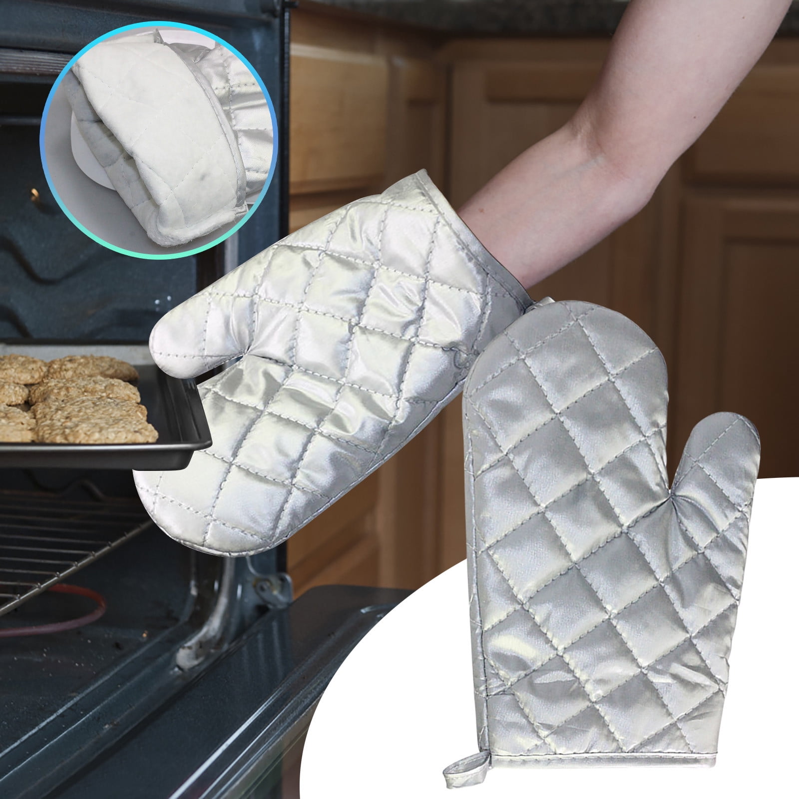 Pkliwoa Kitchen Essentials,Microwave Heat Insulation Gloves High