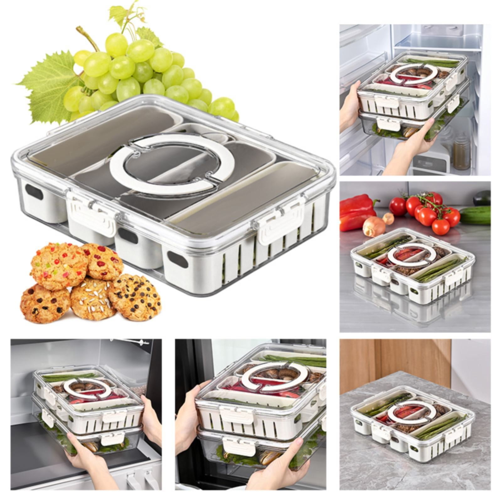 Pkliwoa Organization And Storage,Refrigerator Crisper Box With Lid