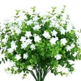 thumbnail image 1 of Pklyzj 6 Bundles Artificial Plants Outdoor, Artificial Flowers,No Fade Faux Flowers Fake Plastic Flowers Plant Shrubs for Outdoor Indoor Hanging Planter Garden Patio Home Decor, 1 of 1