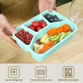 thumbnail image 1 of Pklyzj Bento Lunch Box, Reusable Stackable with 4 Compartment Meal Prep Containers for Kids and Adults, Food Storage Snack Containers with Transparent Lids for School, Work,and Travel, 1 of 6
