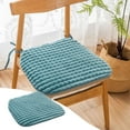 thumbnail image 1 of Pklyzj Chair Cushions for Dining Chairs, 18" X 17" Kitchen Chair Cushions with Ties and Non-Slip Backing, Tufted Shredded Memory Foam Kitchen Chair Pads,, 1 of 7