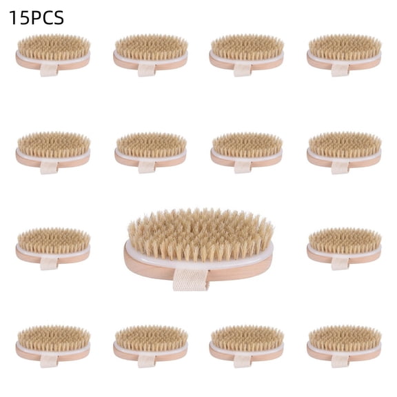 Pklyzj Dry Brushing Body Brush, Natural Bristle Dry Brush, Exfoliating Body Brush for Lymphatic Drainage, Cellulite Brush for Body, Improving Skin Health