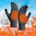 thumbnail image 1 of Pklyzj Lightweight Winter USB Electric Heated Gloves for Men Women-Touch Screen Thermal Hand Warming Black Knit Gloves, 1 of 5