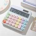 thumbnail image 1 of Pklyzj Mechanical Calculator 12 Digit Extra Large LCD Display, Battery Desk Calculator, Big Buttons Easy to Press Office Calculators Desktop, 15°Tilt Screen for Kids Calculator, 1 of 3