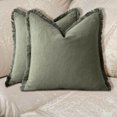thumbnail image 1 of Pklyzj Pillow Covers 1Pack Bohemian Wind Washed Cotton Tassel Solid Color Pillow Set Living Room Sofa Lumbar Cushion Cushion Bedroom on Clearance, 1 of 6