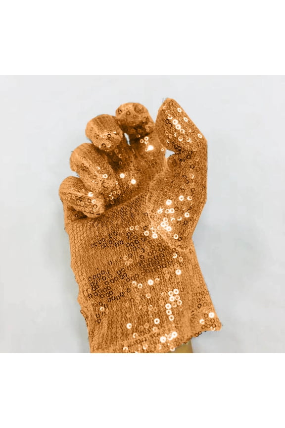 Sequin Gloves Mesh Glitter Gloves Sequin Dance Gloves for Dress Costume Accessory Christmas Halloween Decoration