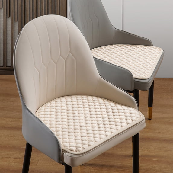 Pklyzj Thin Chair Cushions for Dining Chair Seat Pads Non-Slip U Shape Kitchen Chair Seat Cover 19" x 19",Comfortable Non Slip Exquisite Edging Machine Washable Cushion