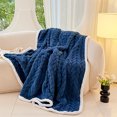 thumbnail image 1 of Pklyzj Throw Blanket,Decorative Soft Throw Blanket For Couch Warm Cozy Velvet Flannel Blanket For All Seasons Lightweight Comfy Checkered Blanket For Sofa Bed on Clearance, 1 of 6