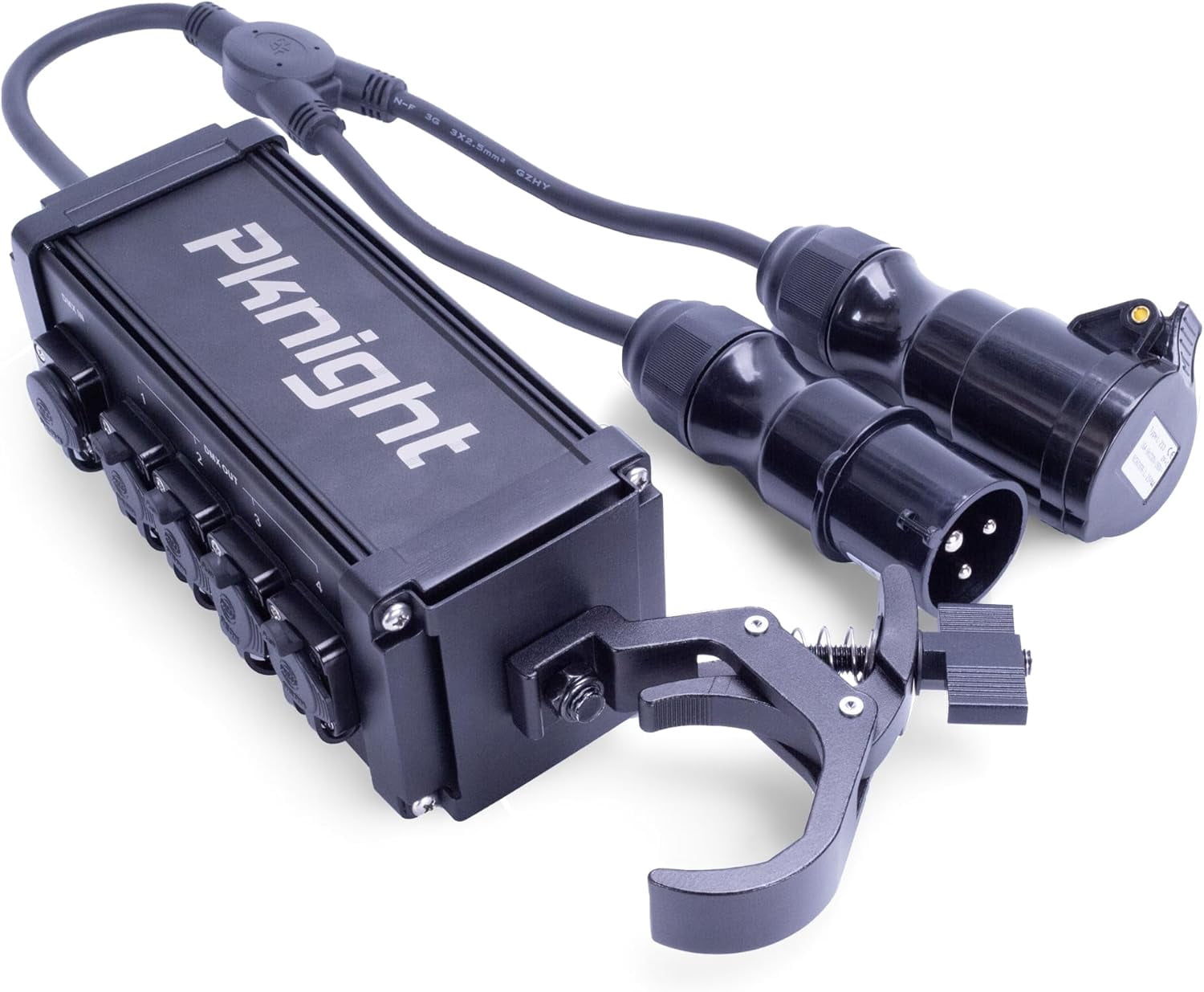 Pknight 4-Way DMX/RDM Splitter, IP67 Waterproof Lighting Signal Booster ...