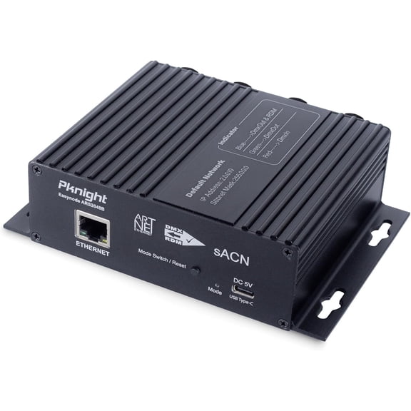 Pknight 4ch Bidirectional Artnet/sACN/RDM Controller Easynode ARS2048B