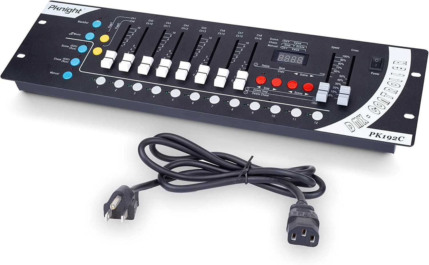 Pknight DMX Light Controller,192ch DMX Lighting Console,simple Lighting Board Controller For Stage Lights,dj Light And Ktv