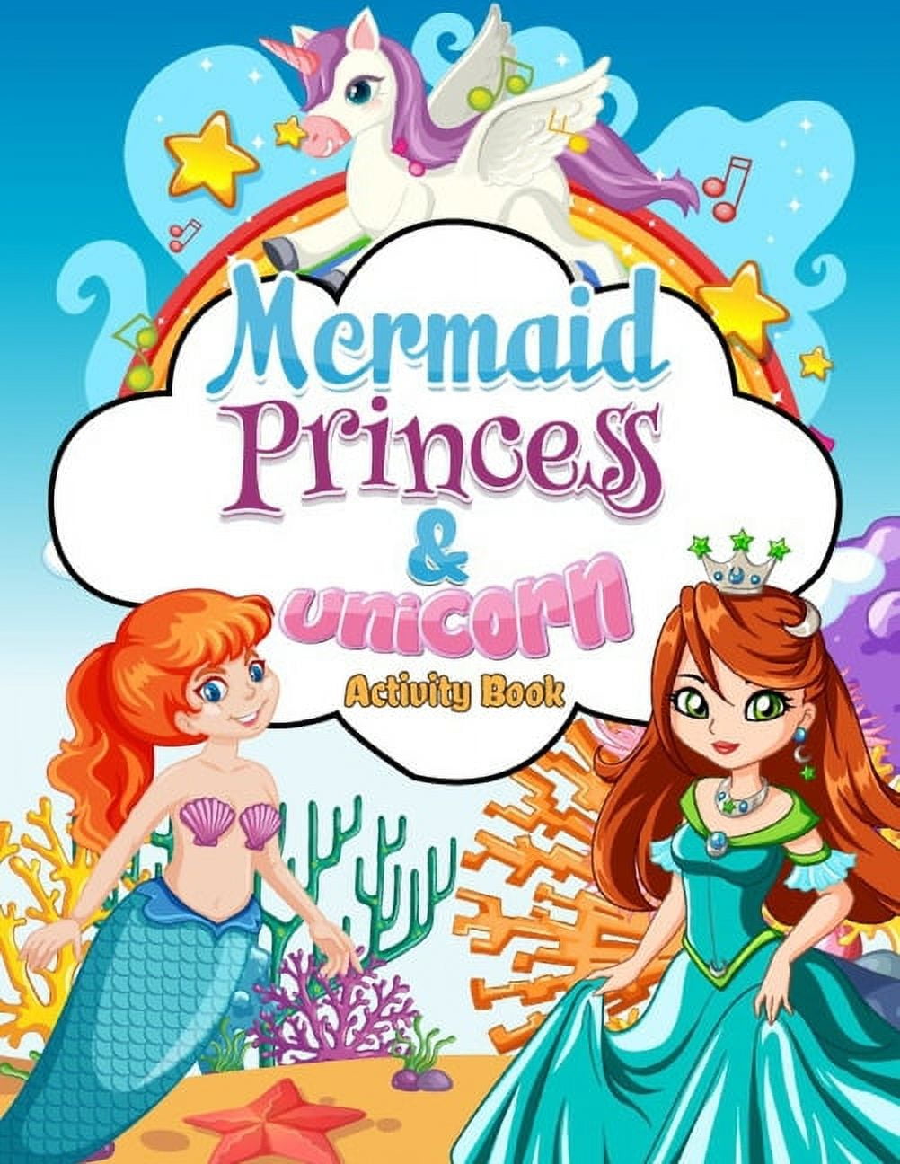 Pks Press Coloring Mermaids, Princess & Unicorn Activity Book - Walmart.com