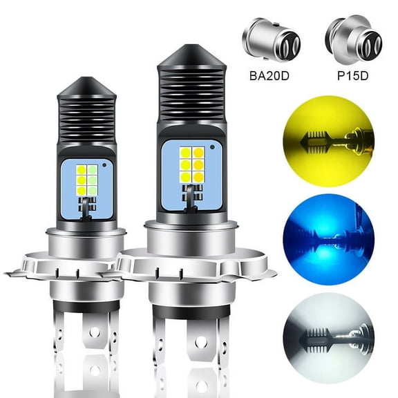 Pl-ug And Play 3030LED P15D H4 H6 BA20D Motorcycle Headlight Scooter Light Lamp