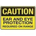 thumbnail image 1 of Placards of Metal Caution Ear and Eye Protection Required On Range Sign - 12×8 Inches, Aluminum UV-Resistant Waterproof, Easy-Install House Business Decor, 1 of 6