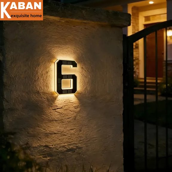 Placas de dirección LED con energÃa solar, con combinación de letras y números, para hogares y clubes