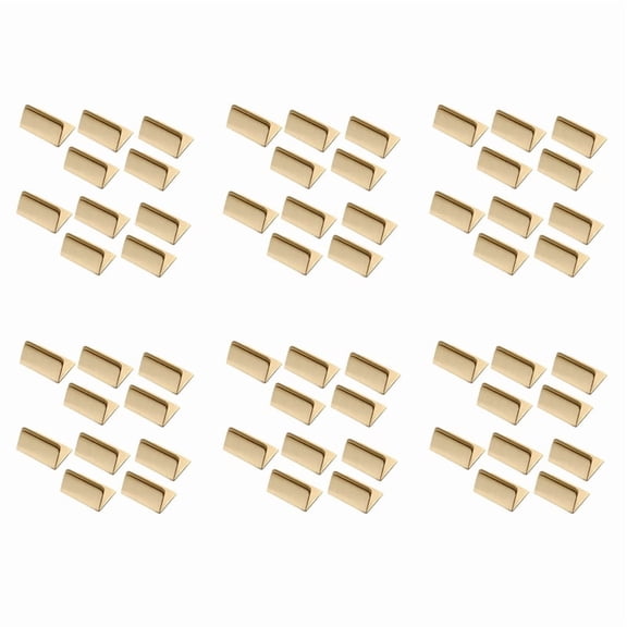 Place Card Holders Brass 60Pcs Wide Size Vintage Table Card Holder Antique Small Table Card Stands Memo Price Tags,60x Place Card Holders,Copper Color
