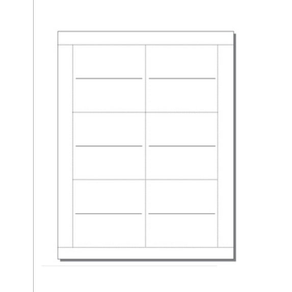 Place Cards (1-5/8" x 3-1/2" folded), 6-UP on 8-1/2" x 11" White Cvr- 250 Sheets