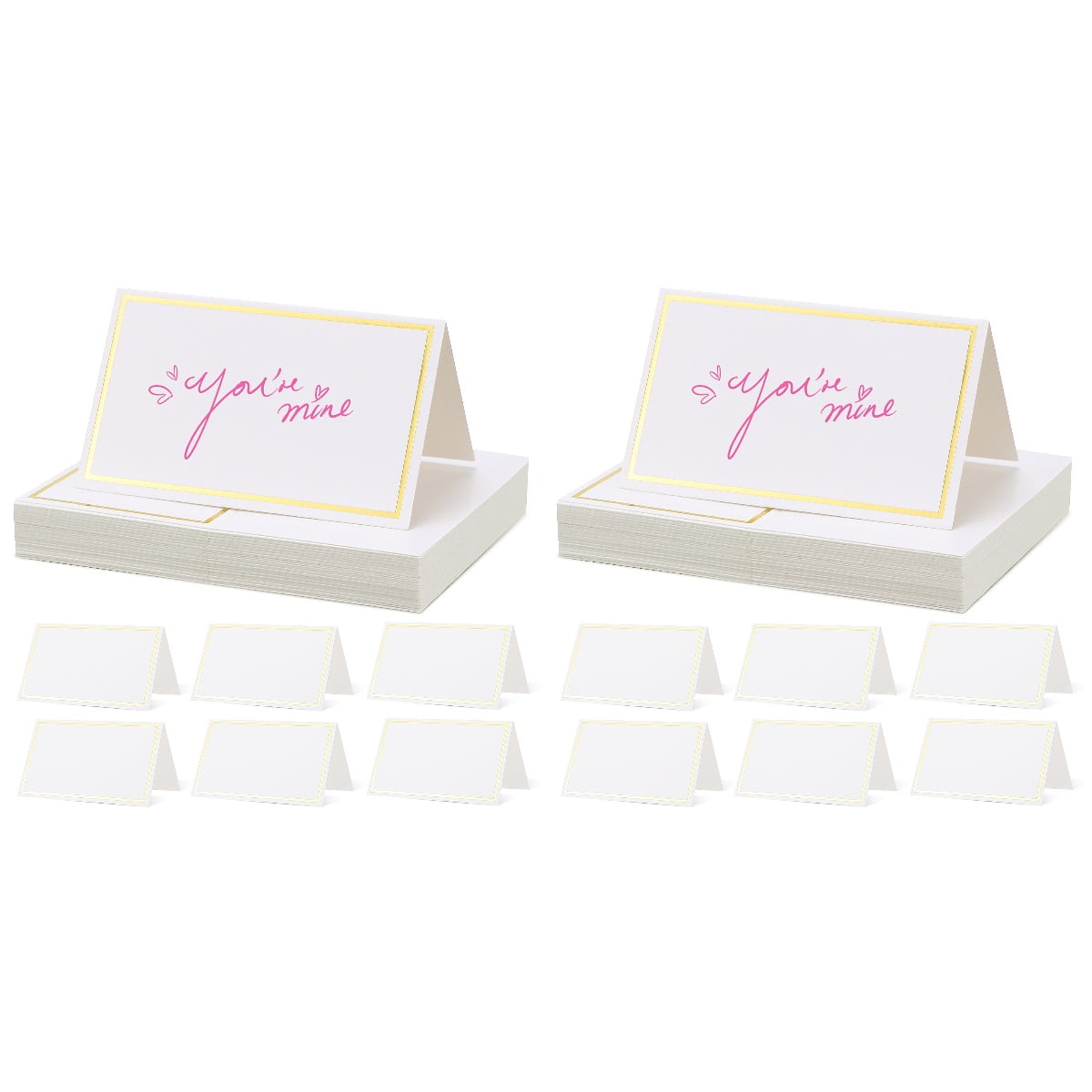 Place Cards for Food Buffet 80 Pcs Bronzing Tents Christmas Lingere Table  Setting Dinner Party Banquet - Walmart.com, image size:1200x1200