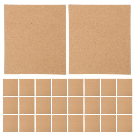 Supvox 100Pcs Brown Multipurpose Place Cards for Wedding Birthday and Bridal Shower Events