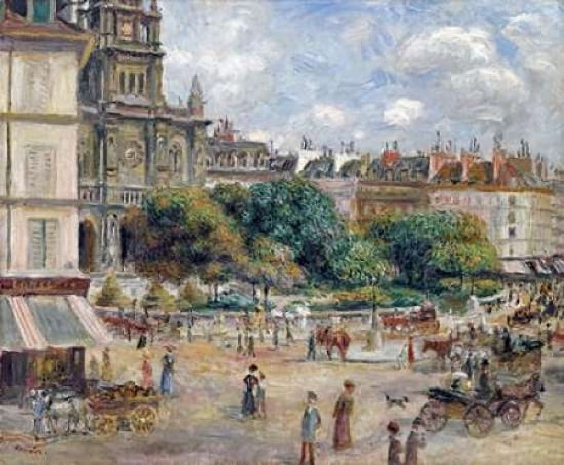Place De La Trinite Canvas Art - Pierre-Auguste Renoir (20 x 24)