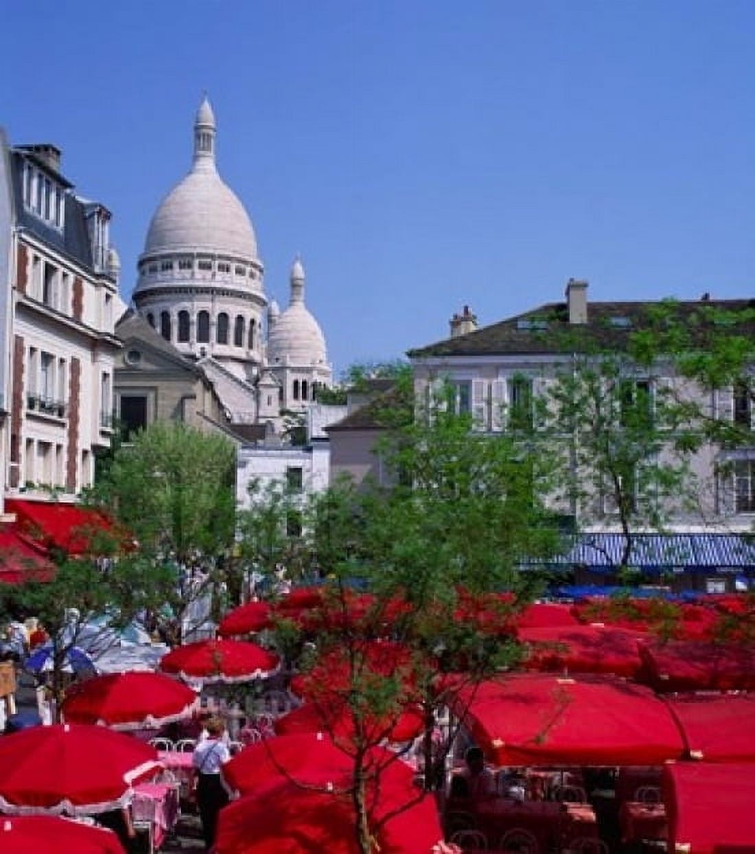 Place Du Tertre Montmartre Paris France Canvas Art - Paul Thompson DanitaDelimont (18 x 20)