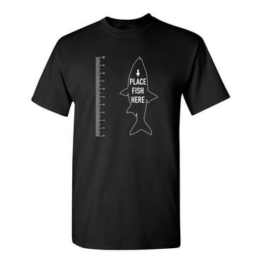 Place Fish Here Sarcastic Humor Graphic Novelty Funny Tall T Shirt