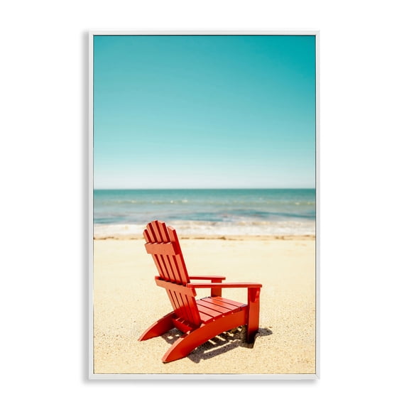 Stupell Industries Place For Dreams Beach White Framed Giclee Art, design by Elena Chukhlebova