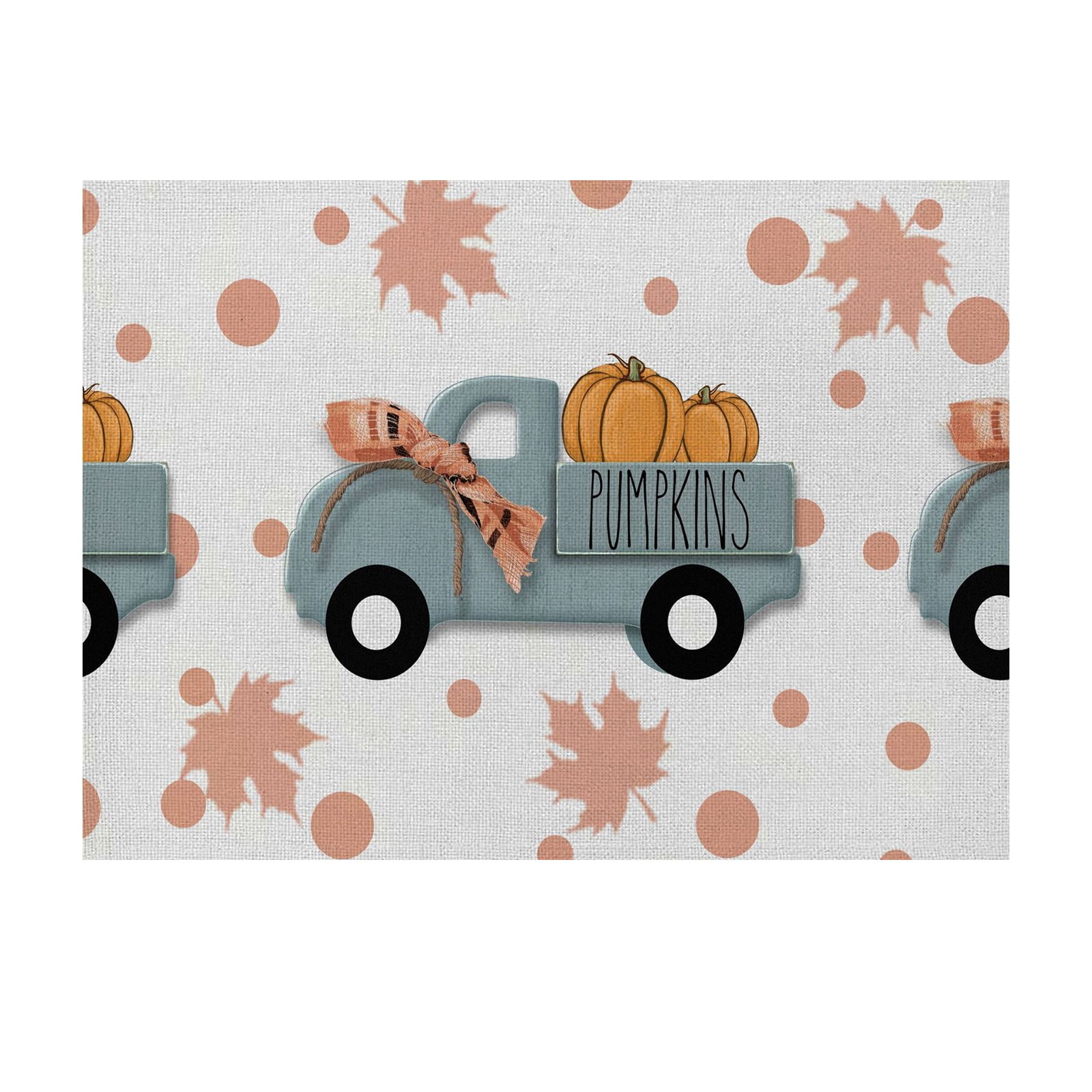 Place Mats for 4 Placement Mats for Dining Table Washable round Dinner