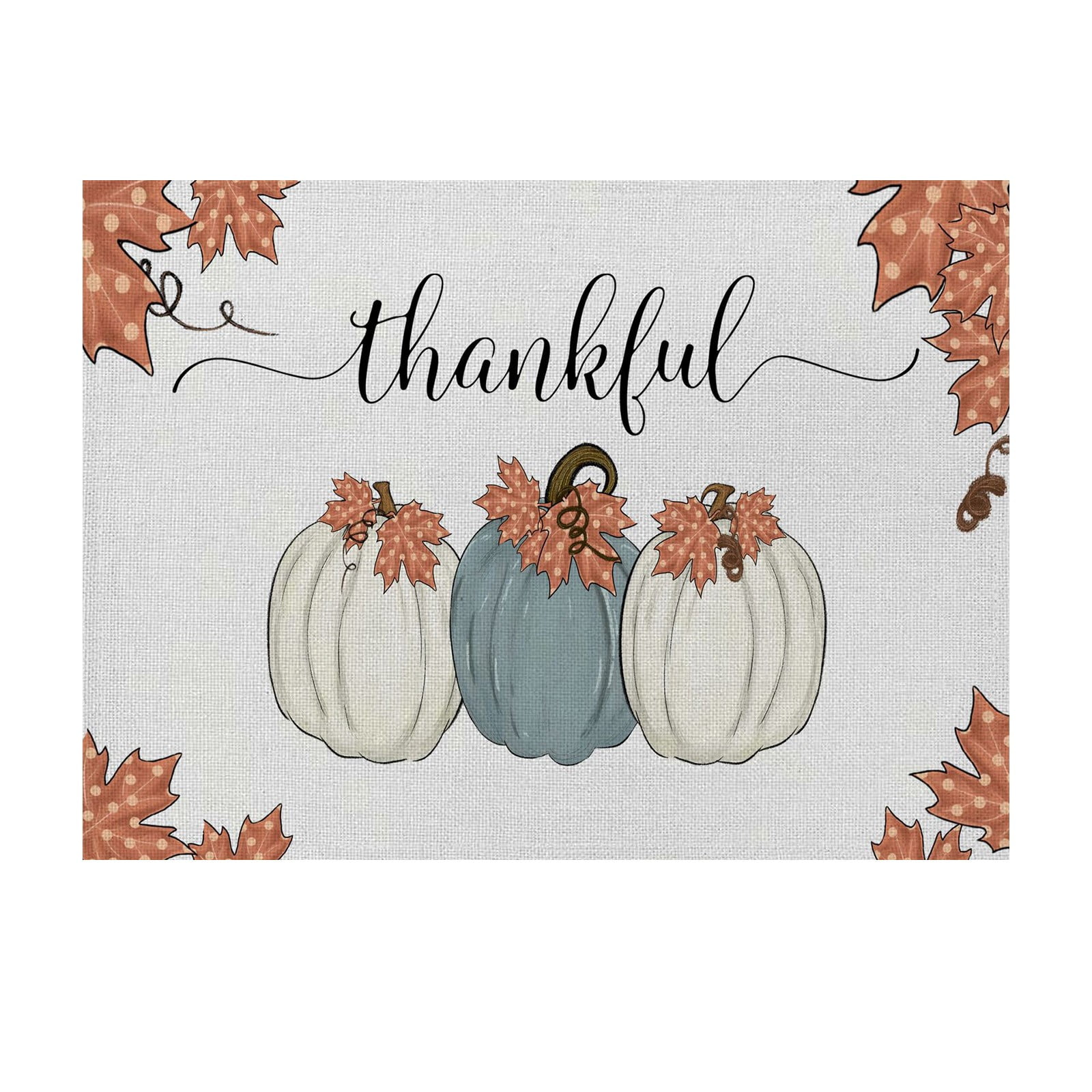 Place Mats for 4 Placement Mats for Dining Table Washable round Dinner