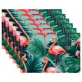 Place Mats, Table Placemats, Placemats Washable, Tropical Banana Leaves