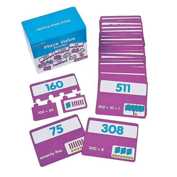 Place Value Puzzles - Educational - 30 Pieces