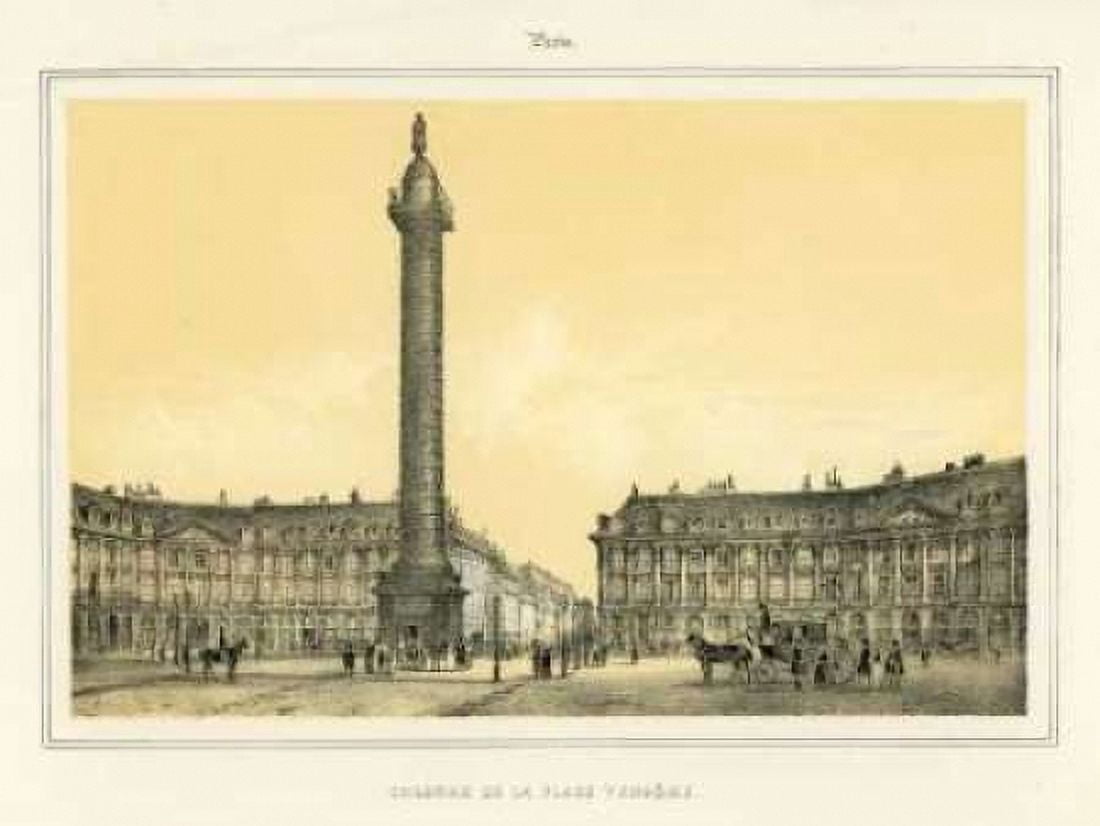 Place Vendome Canvas Art - French 19th C (18 x 24)