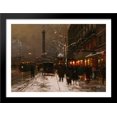 thumbnail image 1 of Place Vendome Soir Paris 38x28 Large Black Wood Framed Print Art by Edouard Cortes, 1 of 2