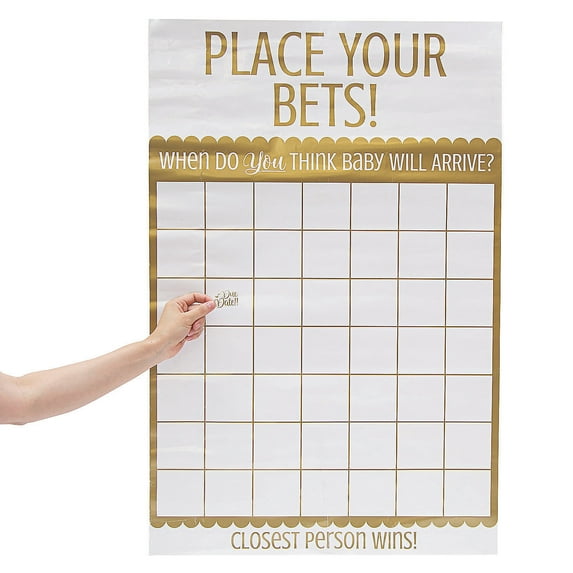 Place Your Bets Baby Shower Game - Party Favors - 1 Piece