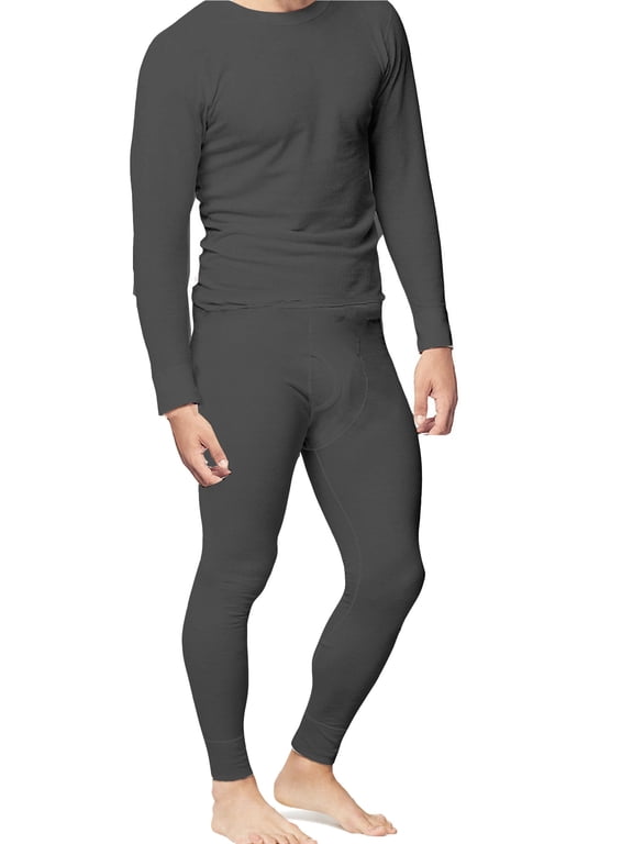 Place and Street Mens 2pc Thermal Underwear Set Cotton Long Johns
