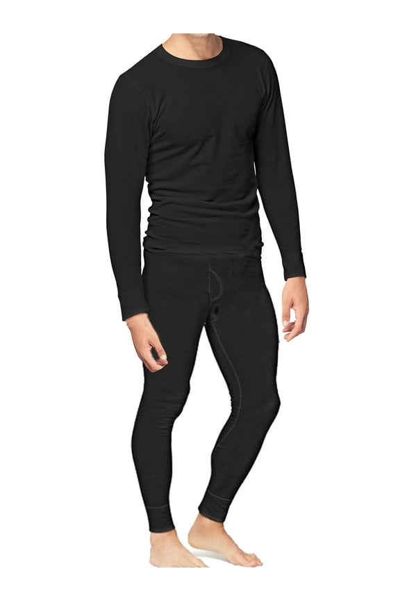 Place and Street Mens 2pc Thermal Underwear Set Cotton Long Johns