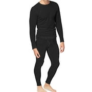 PLACE & STREET Place and Street Mens 2pc Thermal Underwear Set Cotton Long Johns