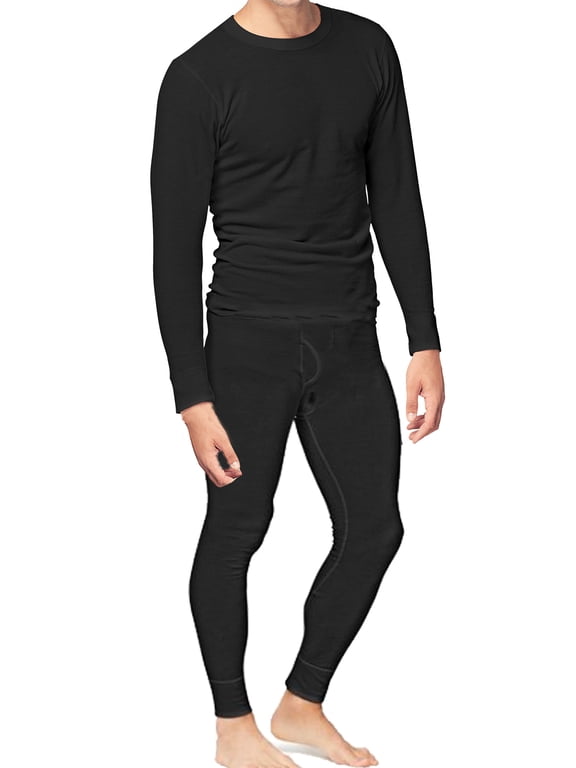 Place and Street Mens 2pc Thermal Underwear Set Cotton Long Johns