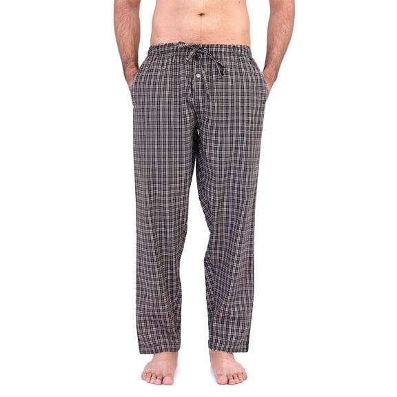 Place and Street Pajama PJ Pants for Men - 100% Cotton Lightweight Woven Lounge Sleepwear