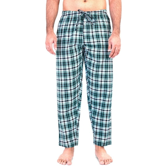 Place and Street Pajama PJ Pants for Men - 100% Cotton Lightweight Woven Lounge Sleepwear