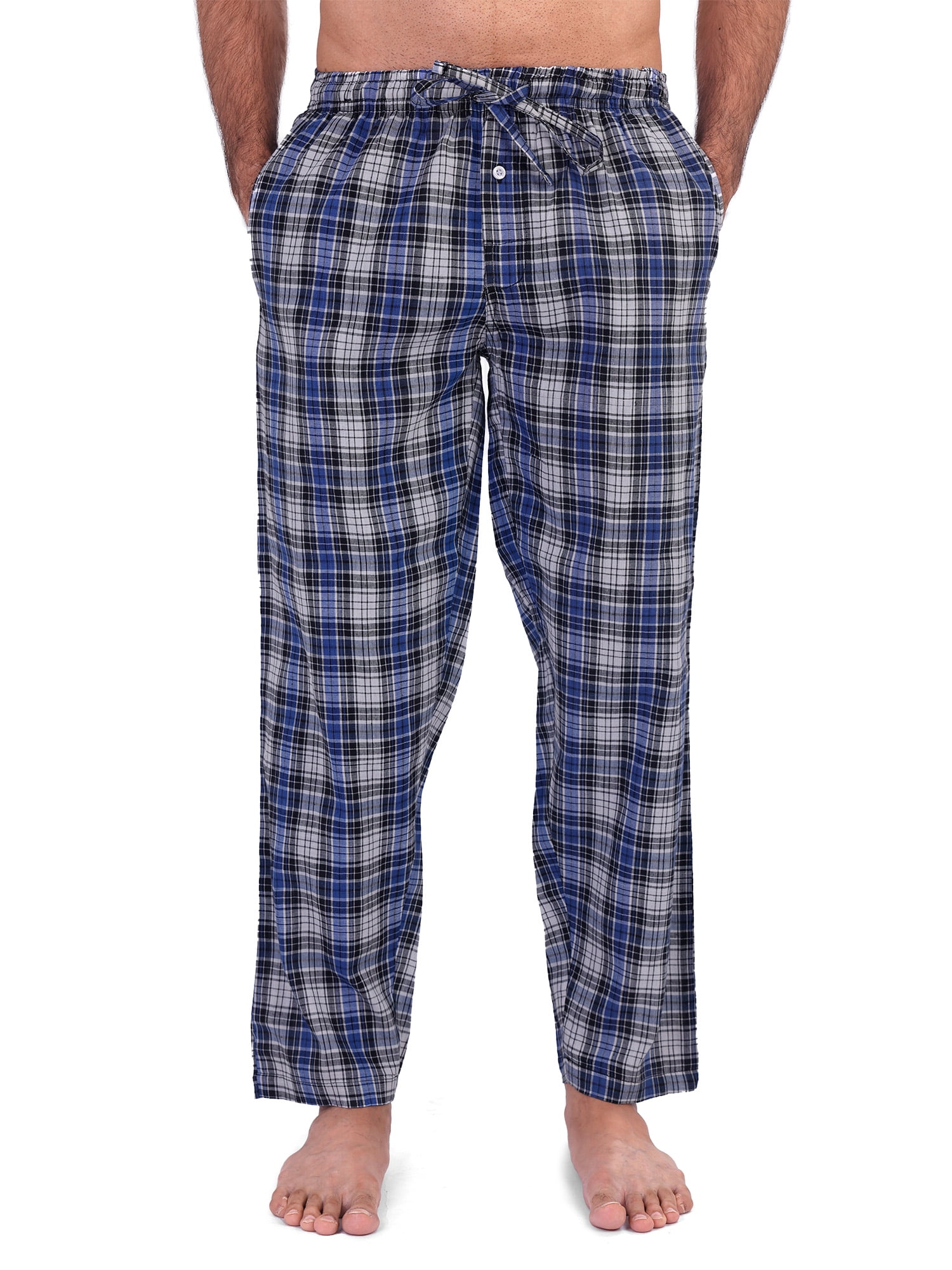 Street & Place Men's 100% Cotton Plaid Woven Lightweight PJ