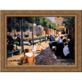thumbnail image 1 of Place d'Anvers, Paris 24x18 Gold Ornate Wood Framed Canvas Art by Federico Zandomeneghi, 1 of 2