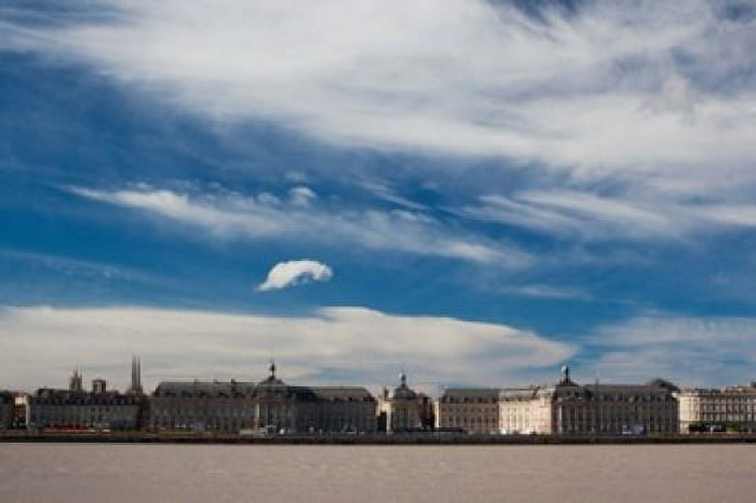 Place de la Bourse along the Garonne River Bordeaux Gironde Aquitaine France Canvas Art - Panoramic Images (36 x 24)