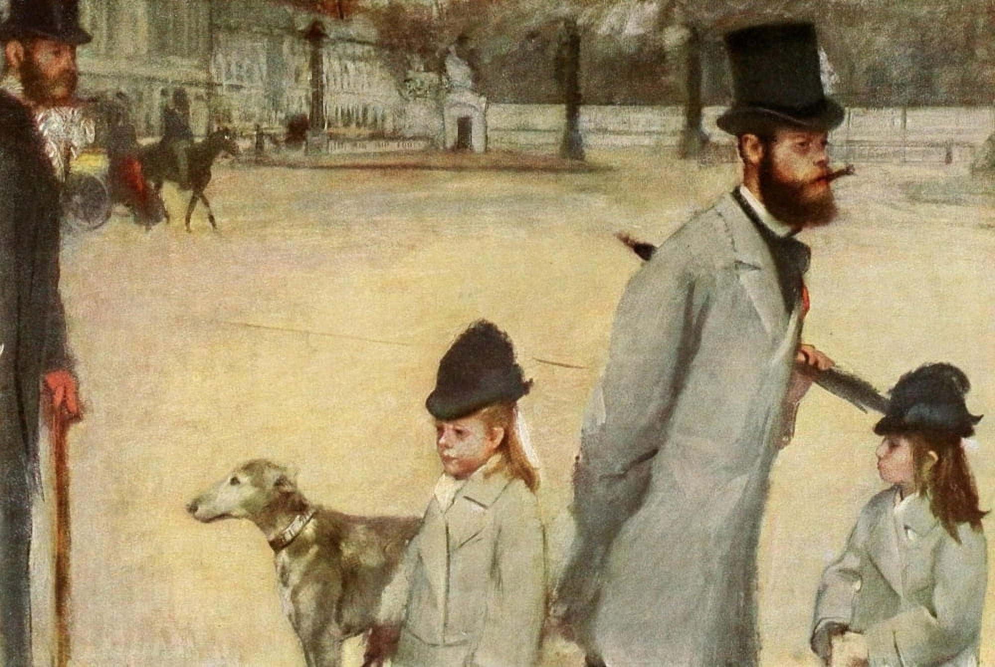 Place de la Concorde Das Bildnis 1921 Canvas Art - Edgar Degas (18 x 24)