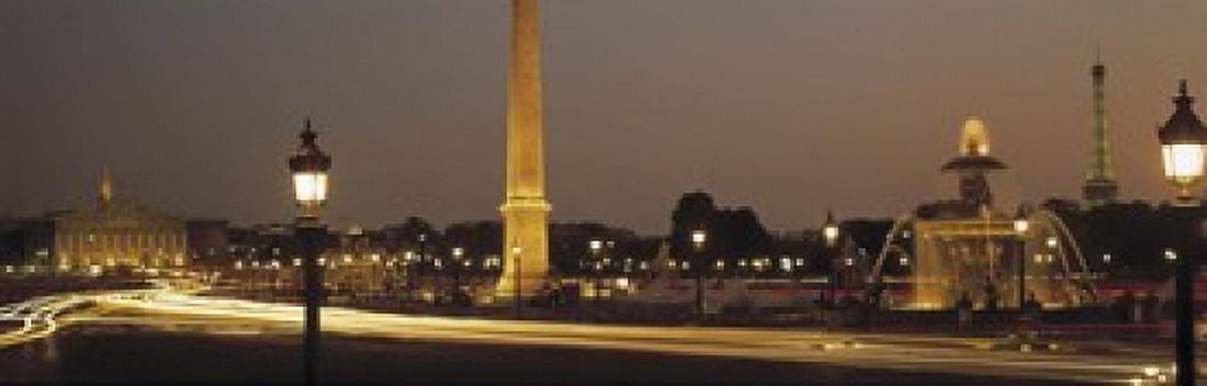 Place de la Concorde Paris France Canvas Art - Panoramic Images (18 x 6)